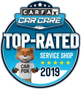 Carfax car care Top-Rated Service shop 2019 badge